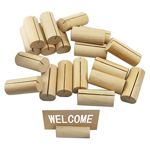 Housoutil 20 Stück Teiliges Holz Memo Halter Zylinderform Kartenhalter Fotoständer für Büro Hochzeit Meeting Tischdekoration Housoutil 20 Stück Teiliges Holz Memo Halter Zylinderform Kartenhalter Fotoständer für Büro Hochzeit Meeting Tischdekoration von Housoutil