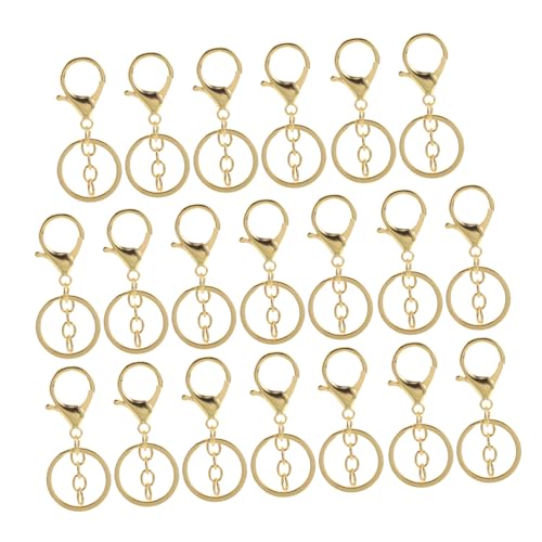 Housoutil 20 Stück Teiliges Metall Hummerkarabiner Schlüsselanhänger Clips mit Kette Stabile Schlüsselringe für Diy Schmuckherstellung Vielseitige Karabinerhaken für Schlüssel Taschen und Housoutil 20 Stück Teiliges Metall Hummerkarabiner Schlüsselanhänger Clips mit Kette Stabile Schlüsselringe für Diy Schmuckherstellung Vielseitige Karabinerhaken für Schlüssel Taschen und von Housoutil