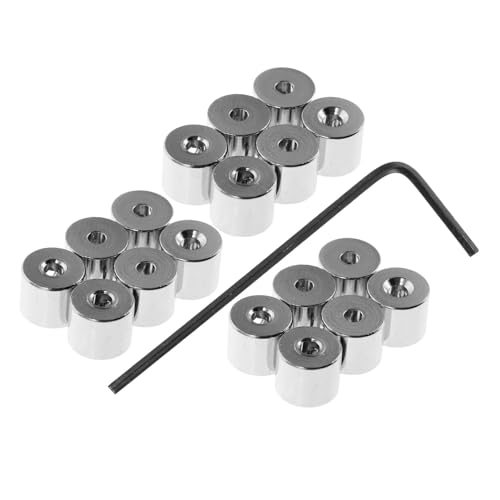 Housoutil 20 Stück Teiliges Metall Pin Locking Back mit Schraubschlüssel Sichere Ansteckerverschlüsse für DIY Schmuckherstellung Langlebige Verschraubbare Pin Keeper für Broschen und von Housoutil