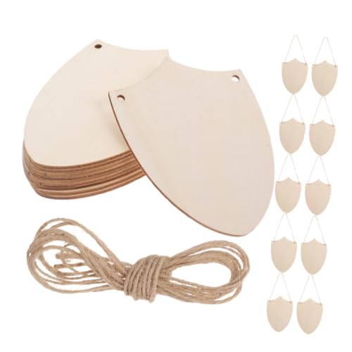 Housoutil 20 Stück Teiliges Unfertige Holzschild bastelornamente aus Hochwertigem Holz Einzigartige Schildform für DIY Heimdeko Partygeschenke und Mittelalterliche Housoutil 20 Stück Teiliges Unfertige Holzschild bastelornamente aus Hochwertigem Holz Einzigartige Schildform für DIY Heimdeko Partygeschenke und Mittelalterliche von Housoutil