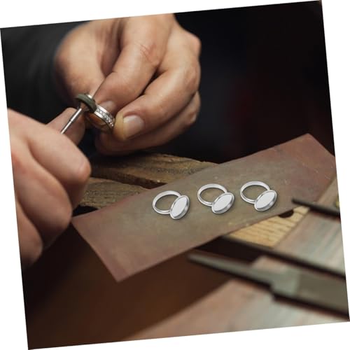 Housoutil 20 Stück Teiliges Verstellbare Edelstahl Ringbasen Langlebige Robuste Ringsockel für DIY Schmuckherstellung Stabile Ringunterlagen mit Innendurchmesser Vielseitig Einsetzbar Housoutil 20 Stück Teiliges Verstellbare Edelstahl Ringbasen Langlebige Robuste Ringsockel für DIY Schmuckherstellung Stabile Ringunterlagen mit Innendurchmesser Vielseitig Einsetzbar von Housoutil