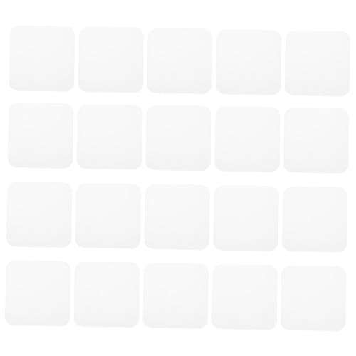 Housoutil 20 Stück Transparentes Doppeltes Klebeband Abnehmbare Montagepads für Zuhause und Büro Stark für Bilder Rahmen Wandsticker von Housoutil