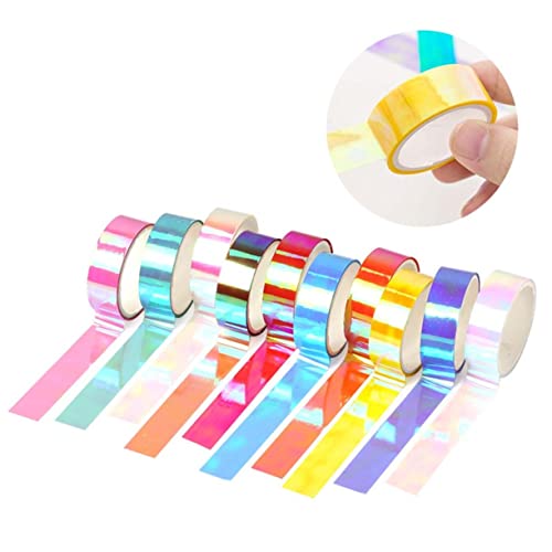 Housoutil 20 Stück Verlaufsband dekoratives Klebeband zum Basteln Pflicht Papier Streifen Klebeband für Scrapbooking klebrig buch dekoration DIY-Handbuchdekoration Bastelband Klebebänder von Housoutil