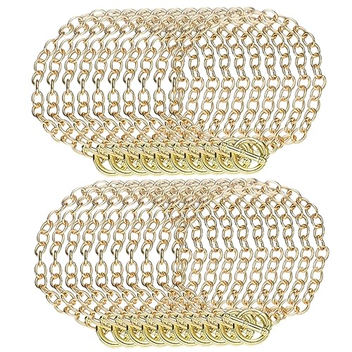 Housoutil 20 Stück Verschluss Armband Kette Diy Schmuck Goldverschlüsse Für Die Schmuckherstellung Armbänder Masse Armband-charms Masse Süße Armbandanhänger Armband Masse Legierung Golden von Housoutil