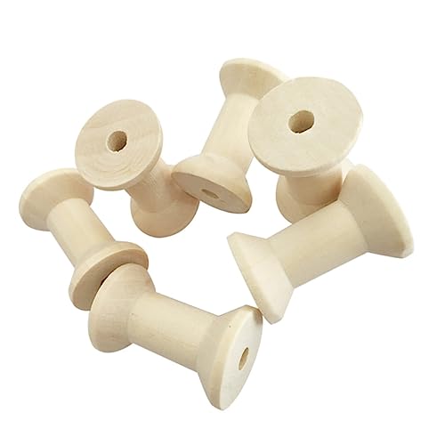 Housoutil 20 Stück Vintage Holz Fadenspulen Leere Spulen für Diy Nähprojekte Bastelarbeiten und Fadenorganisation zum Erstellen von Holzspieldolls und Ornamenten Housoutil 20 Stück Vintage Holz Fadenspulen Leere Spulen für Diy Nähprojekte Bastelarbeiten und Fadenorganisation zum Erstellen von Holzspieldolls und Ornamenten von Housoutil