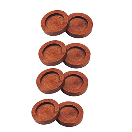 Housoutil 20 Stück Vintage Holz Ohrstecker Basis Einstellungen für Schmuckherstellung Basis für Diy Projekte Rot Farbe Innendurchmesser von Housoutil