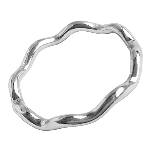 Housoutil 20 Stück Wellenförmige Metallfinger Ringe Diy Schmuckverbindungen für Armbänder Silber Hochwertige Korrosionsbeständig und Hitzebeständig für Bastelprojekte von Housoutil