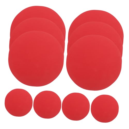 Housoutil 20 Stück runder Karton Runder Malkarton Marker-Malpapier runder kalligrafiekarton runder DIY-Karton Kartenvorrat Zeichenpapier für Künstler Papier für Grußkarten Zeichenpapiere rot von Housoutil