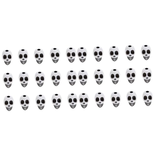Housoutil 200 Stck. Weiße Acryl Schädel Spacer Perlen für Diy Schmuckherstellung Leichte Kunststoffperlen für Armbänder Halsketten Handgefertigte Schmuckzubehör Housoutil 200 Stck. Weiße Acryl Schädel Spacer Perlen für Diy Schmuckherstellung Leichte Kunststoffperlen für Armbänder Halsketten Handgefertigte Schmuckzubehör von Housoutil