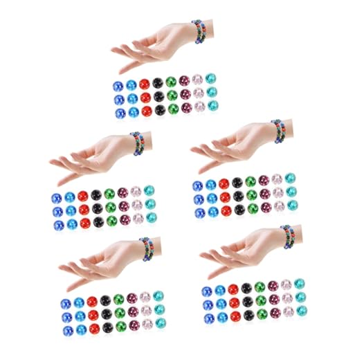 Housoutil 200 Stk. Leuchtende Glasperlen Kleine Bunte Perlenmix zum Auffädeln für Schmuckherstellung Bastelperlen für Armbänder Vielseitig Verwendbare Robuste Glasperlen von Housoutil