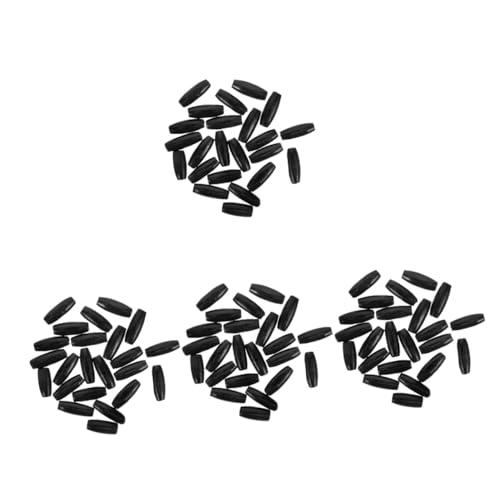 Housoutil 200 Stk. Ovale Holzperlen Naturbelassen mit Bohrung zum Auffädeln für Schmuckherstellung DIY Basteln Armbänder und Dekorationen von Housoutil