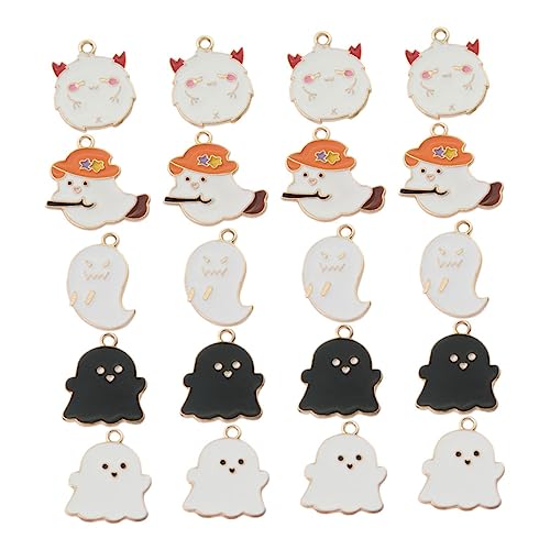 Housoutil 200 Stk. Teiliges Halloween Legierungsanhänger DIY Schmuckzubehör mit Schwarzem Weißem Niedlichem und Gruseligem Geist Vielseitige Charms für Halsketten Armbänder und Ohrschmuck Housoutil 200 Stk. Teiliges Halloween Legierungsanhänger DIY Schmuckzubehör mit Schwarzem Weißem Niedlichem und Gruseligem Geist Vielseitige Charms für Halsketten Armbänder und Ohrschmuck von Housoutil