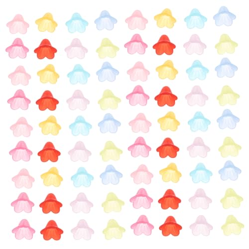 Housoutil 200 Stück Bunte Acryl Blumenperlen Kappen mit Mattierter Oberfläche Blütenform Leichte Spacer Beads für Schmuckherstellung DIY Halsketten Armbänder Ohrringe Zubehör Housoutil 200 Stück Bunte Acryl Blumenperlen Kappen mit Mattierter Oberfläche Blütenform Leichte Spacer Beads für Schmuckherstellung DIY Halsketten Armbänder Ohrringe Zubehör von Housoutil