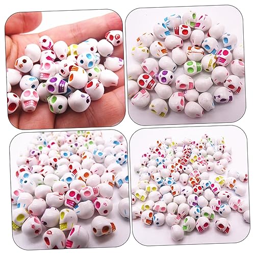 Housoutil 200 Stück Bunte Acryl Schädelperlen DIY Schmuckperlen für Armbänder Halsketten Basteln Langlebige Durchbrochene Spacer Perlen für Kreative Schmuckgestaltung Housoutil 200 Stück Bunte Acryl Schädelperlen DIY Schmuckperlen für Armbänder Halsketten Basteln Langlebige Durchbrochene Spacer Perlen für Kreative Schmuckgestaltung von Housoutil