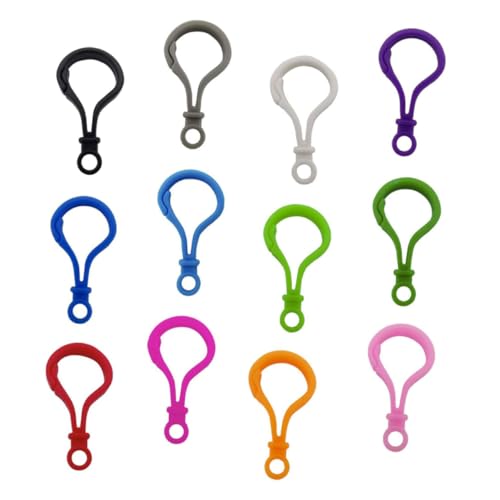 Housoutil 200 Stück Bunte Lobster Claw Clips Robuste Schnapphaken für Lanyards Maskenketten und Diy Projekte Gemischte Farben von Housoutil