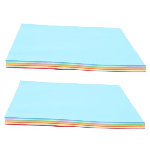Housoutil 200 Stück Handgefertigte von Kindern Papier Bastelsets für sortiert Regenbogen Handwerk dein DIY Origami Paper Farben Origami Paper Kit DIY zubehör Bunt von Housoutil