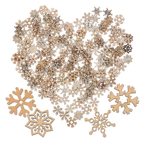 Housoutil 200 Stück Holz Schneeflocken Deko für Weihnachten Stabile Holzscheiben mit Hohlmuster Vielseitig für Basteln Winterdeko Festliche Weihnachtsbaum Anhänger Natürliche Holzfarbe Housoutil 200 Stück Holz Schneeflocken Deko für Weihnachten Stabile Holzscheiben mit Hohlmuster Vielseitig für Basteln Winterdeko Festliche Weihnachtsbaum Anhänger Natürliche Holzfarbe von Housoutil
