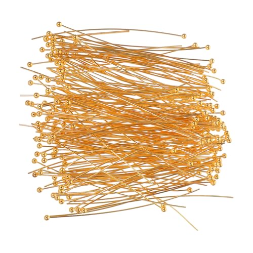 Housoutil 200 Stück Kupfer Ballkopf Pins Diy Schmuckzubehör für Ohrringe Armbänder Bastelbedarf Runde Pins für Beadings Housoutil 200 Stück Kupfer Ballkopf Pins Diy Schmuckzubehör für Ohrringe Armbänder Bastelbedarf Runde Pins für Beadings von Housoutil