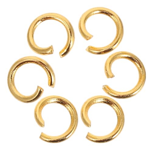 Housoutil 200 Stück Plattierungsanschlussring geteilter Ring Schmuckzubehör vergoldete Biegeringe Schmuck Biegeringe Sprungringe für Schmuckherstellung Biegeringe für Schmuck Metall Golden von Housoutil