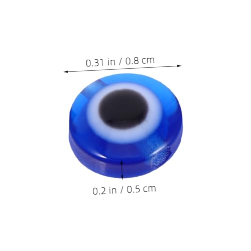 Housoutil 200 Stück Resin Evil Eye Perlen Flach Rund DIY Schmuckherstellung Spacer Perlen für Armbänder Halsketten Ohrringe Kreative Bastelaccessoires Blau Housoutil 200 Stück Resin Evil Eye Perlen Flach Rund DIY Schmuckherstellung Spacer Perlen für Armbänder Halsketten Ohrringe Kreative Bastelaccessoires Blau von Housoutil