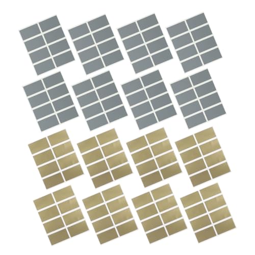 Housoutil 200 Stück Rubbelkarten-Aufkleber aufkleber zum abrubbeln selber machen Goldticket DIY machen Rubbellose Glücks-Rubbelkarte Machen Sie Ihren eigenen Rubbel Papier von Housoutil
