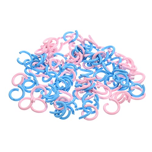 Housoutil 200 Stück Spaltring Teilt runden für Schild versprechen bastelzeug bastel materialien Schmuckbasteln Öffnungsring Armband machen Biegering Biegeringe zur Schmuckherstellung Metall von Housoutil