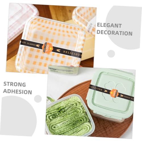 Housoutil 200 Stück Teiliges Lebensmittelechte Wasserfeste Backetiketten für Lebensmittelverpackung Selbstklebende Versiegelungssticker in Rosa und Schwarz für Hausgemachte Kekse und Kuchen Housoutil 200 Stück Teiliges Lebensmittelechte Wasserfeste Backetiketten für Lebensmittelverpackung Selbstklebende Versiegelungssticker in Rosa und Schwarz für Hausgemachte Kekse und Kuchen von Housoutil