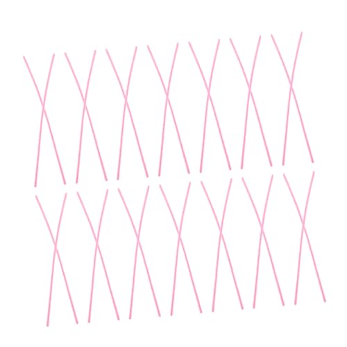 Housoutil 200 Stück Twist Bar Zubehör Reiniger Bastelschlüssel Stäbchen Gedrehte Stange Bastelmaterial Flexible Stange Handarbeit Werkzeug Gedrehter Stab Chenille Stiel Rosa Plüsch von Housoutil