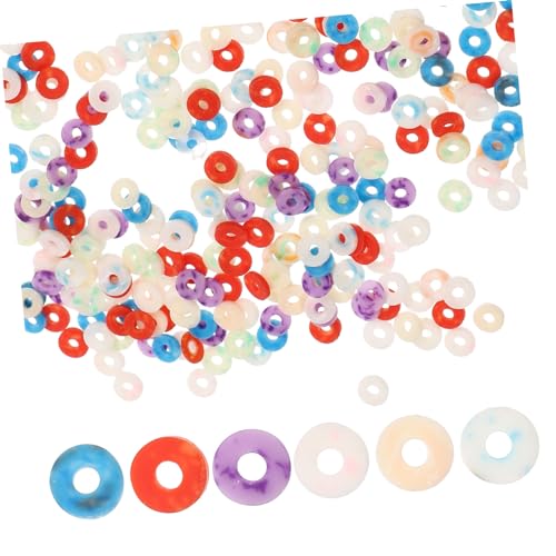 Housoutil 2000 Stück Bunte Polymer Tonperlen für Schmuckherstellung Diy Spacer Beads Vielseitige Bastelperlen für Kreative Projekte Mischung für Armbänder und von Housoutil