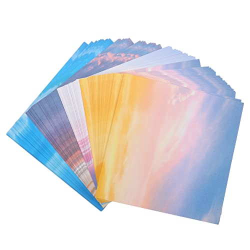 Housoutil 200Blätter Origami Papier Quadratisches Faltpapier für DIY Bastelprojekte Leichtes Langlebiges Bastelpapier Verschiedenen Farben für Anfänger von Housoutil