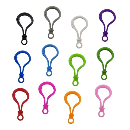 Housoutil 200Stücke Hummer Krallenverschluss Clips Verschlussclips Gemischten Farben für DIY Armbänder und Schlüsselanhänger Langlebig und Sicher von Housoutil