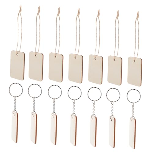 Housoutil 201 Stück Hangtag Aus Holz Schlüsselkettenanhänger Leerer Schlüsselanhänger Diy -schlüsselring Schlüsselverzierungen Holzschlüsselkette Anhänger Aus Holz von Housoutil