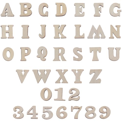 Housoutil 204 Stück Holzbuchstaben und Zahlen Teile Natürlichem Holz für Diy Deko Bastelprojekte und Lernspielzeug für Kreative Gestaltungen und Dekorative Housoutil 204 Stück Holzbuchstaben und Zahlen Teile Natürlichem Holz für Diy Deko Bastelprojekte und Lernspielzeug für Kreative Gestaltungen und Dekorative von Housoutil