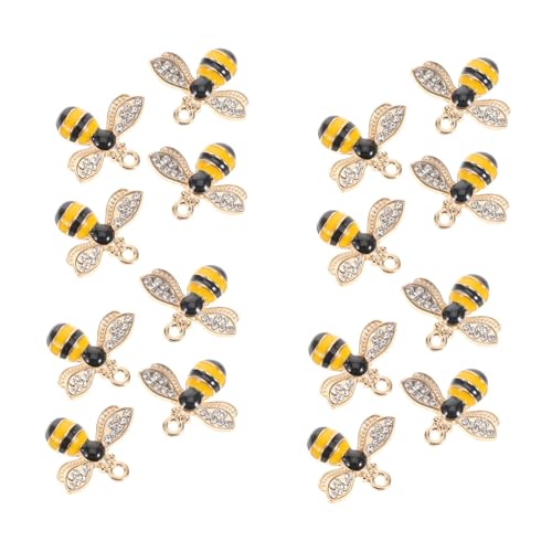Housoutil 20 Stück Bienen Charme Anhänger Legierung für Selbstgemacht Schmuckherstellung Langlebig und Vielseitig für Ohrringe und Armbänder Housoutil 20 Stück Bienen Charme Anhänger Legierung für Selbstgemacht Schmuckherstellung Langlebig und Vielseitig für Ohrringe und Armbänder von Housoutil