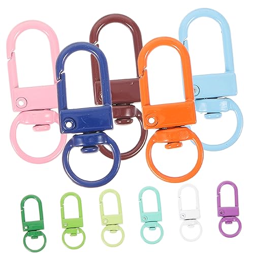 Housoutil 20Stücke Drehbare Schlüsselanhänger Ringe Für Handtaschen Und Rucksäcke Vielseitige Karabinerhaken Mit Rotationsfunktion Für DIY Zubehör von Housoutil