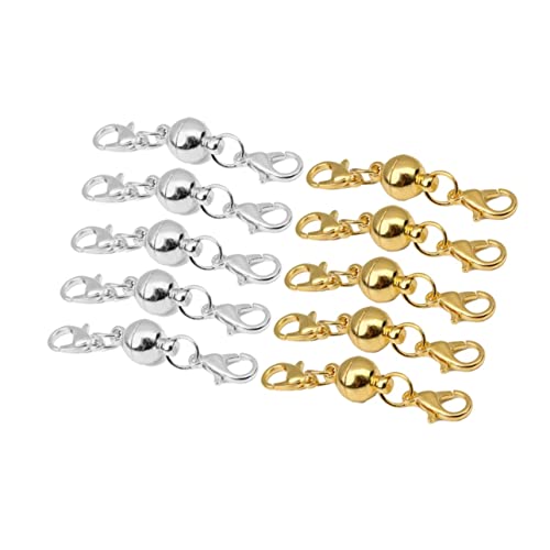 Housoutil 20Stücke Karabiner Verschluss für Schmuckherstellung Langlebig für Armbänder und Halsketten für DIY Projekte Goldene und Silberne Verschlüsse Housoutil 20Stücke Karabiner Verschluss für Schmuckherstellung Langlebig für Armbänder und Halsketten für DIY Projekte Goldene und Silberne Verschlüsse von Housoutil