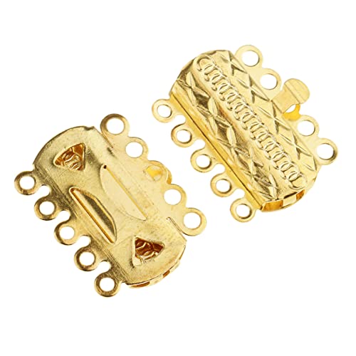 Housoutil 20Stücke Schmuckverschluss Reihige Armband Und Halskettenverbindungsschnallen Mit Sicherem Entriegelungsmechanismus Für DIY Schmuckherstellung von Housoutil