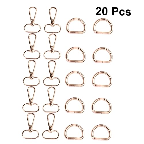 Housoutil 20Stücke Teiliges DIY Schnallen Schlüsselanhänger Taschenaccessoires Für Handtaschen Rucksäcke Und Schlüssel Für Zuhause Und Unterwegs von Housoutil