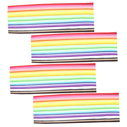 Housoutil 2160Stücke Origami Sternenpapier Regenbogenfarben DIY Faltpapier Für Bastelbedarf Klapp Papier Für Dekorationen von Housoutil