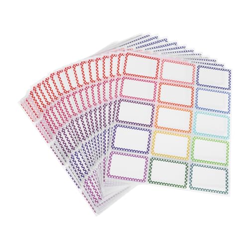 Housoutil 23 Blätter Namensschild Aufkleber Namensschild Etiketten Bleistift Namensschilder Namensschild Aufkleber Namensaufkleber Namensetiketten Aufkleber Schüler Namensschilder von Housoutil