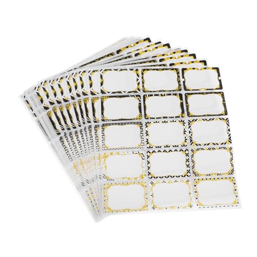 Housoutil 23 Blatt Aufkleber für Namensschilder Aufkleber mit Namensetiketten Namensschilds Etiketten für Namensschilder bunte Namensschilder Aufkleber aus synthetischem Papier Housoutil 23 Blatt Aufkleber für Namensschilder Aufkleber mit Namensetiketten Namensschilds Etiketten für Namensschilder bunte Namensschilder Aufkleber aus synthetischem Papier von Housoutil
