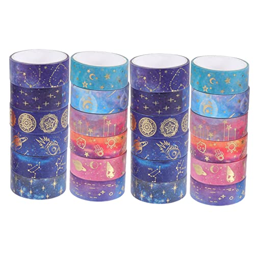 Housoutil 24 Rollen Klebebänder Verpackung Lieferungen Weihnachtsgeschenkpapier Dekorativ Farbband Party Diy-bänder Urlaubsbänder Planer-aufkleber Geschenkbänder Washi -bänder Flüsterpapier Housoutil 24 Rollen Klebebänder Verpackung Lieferungen Weihnachtsgeschenkpapier Dekorativ Farbband Party Diy-bänder Urlaubsbänder Planer-aufkleber Geschenkbänder Washi -bänder Flüsterpapier von Housoutil