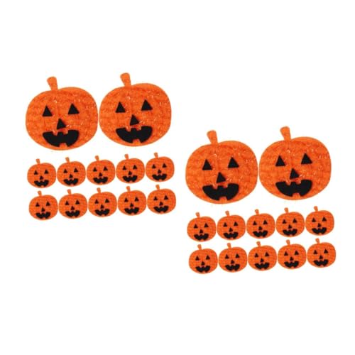 Housoutil 24 Stck. Teiliges Halloween Aufnäher Kürbis Vliesstoff Patches zum Aufbügeln für DIY Kleidung Rucksäcke Hüte Dekoration Applikationen Halloween Sticker Housoutil 24 Stck. Teiliges Halloween Aufnäher Kürbis Vliesstoff Patches zum Aufbügeln für DIY Kleidung Rucksäcke Hüte Dekoration Applikationen Halloween Sticker von Housoutil