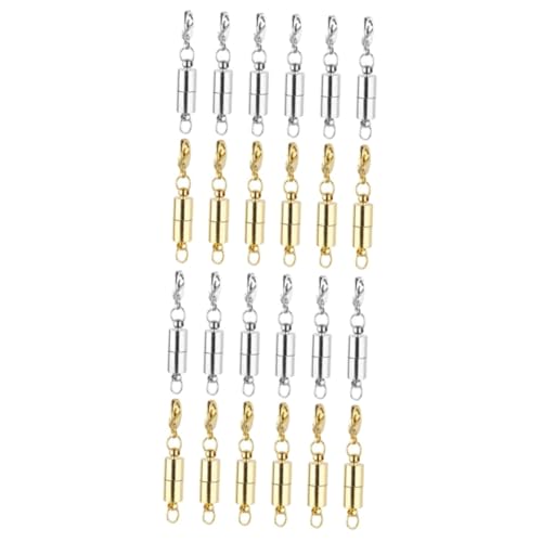 Housoutil 24 Stck. Teiliges Magnetisches Schmuckverschluss DIY Karabinerverschlüsse Runde Magnetverschlüsse in Gold und Silber Robuste Halsketten und Armbandverbinder für Schmuckherstellung Housoutil 24 Stck. Teiliges Magnetisches Schmuckverschluss DIY Karabinerverschlüsse Runde Magnetverschlüsse in Gold und Silber Robuste Halsketten und Armbandverbinder für Schmuckherstellung von Housoutil