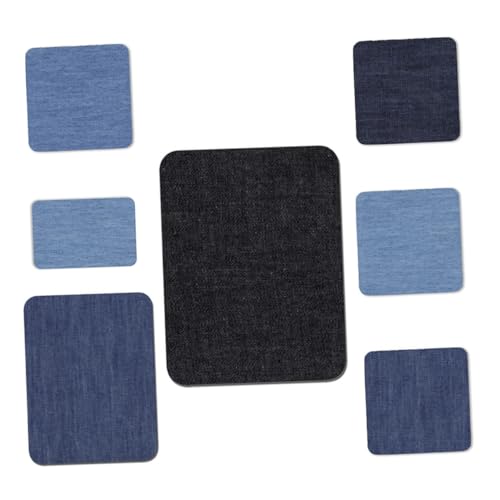 Housoutil 24 Stück Aufbügelflicken für Jeans Diy Baumwoll Reparaturset für Kleidung Vielseitige Patches Farben Kreativen Gestaltung von Jeans und Textilien Zufällige Farbe von Housoutil