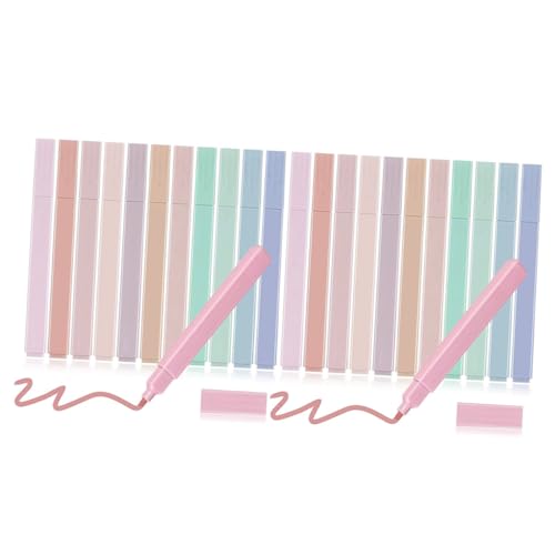 Housoutil 24 Stück Doppelspitzen Textmarker Sanften Fluoreszierende Marker für Schule Büro und Scrapbooking Hervorheben Wichtiger Informationen und Kreative Projekte Housoutil 24 Stück Doppelspitzen Textmarker Sanften Fluoreszierende Marker für Schule Büro und Scrapbooking Hervorheben Wichtiger Informationen und Kreative Projekte von Housoutil