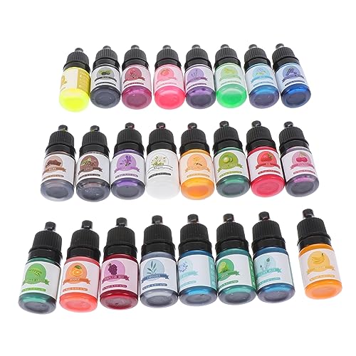 Housoutil 24 Stück Oily Color Concentrate Pigment für Diy Kunsthandwerk Farben Epoxidharz Farbstoff für Projekte für Gießpulver und Resin Anwendungen von Housoutil