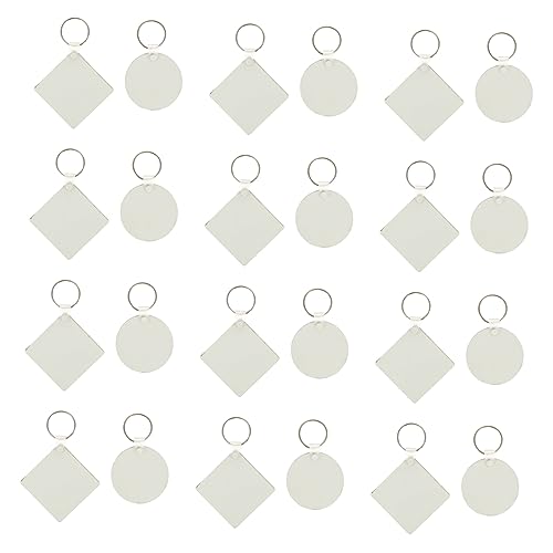 Housoutil 24 Stück Sublimations Schlüsselanhänger Blanko für Diy Runde Rechteckige Formen für Wärmeübertragung Leicht Langlebig Schlüsselanhänger Dekorationen Housoutil 24 Stück Sublimations Schlüsselanhänger Blanko für Diy Runde Rechteckige Formen für Wärmeübertragung Leicht Langlebig Schlüsselanhänger Dekorationen von Housoutil
