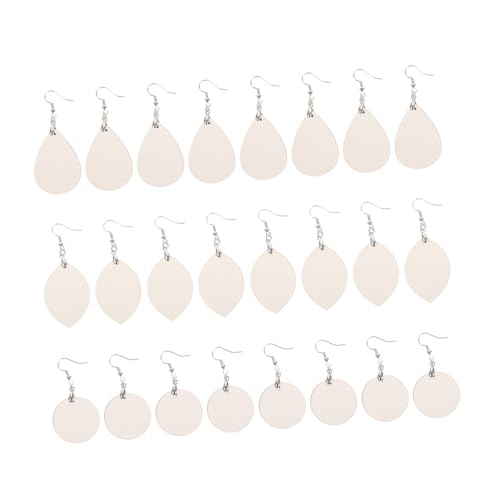 Housoutil 24 Stück Sublimationsohrringe Sterling Silber Ohrringe Klobig Fallen Klopfen Diy Zubehör Für Ohrringe Ohrhaken Selber Machen Ohrringe Aus Dichter Faserplatte Papier von Housoutil