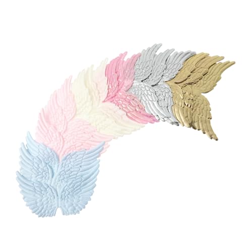 Housoutil 24 Stück Teiliges Bestickte Engelsflügel Patches Langlebige Stoffapplikationen zum Aufnähen Dekorative Flügel für DIY Kleidung Jeans Rucksäcke Kreative Nähzubehör für Individuelle von Housoutil